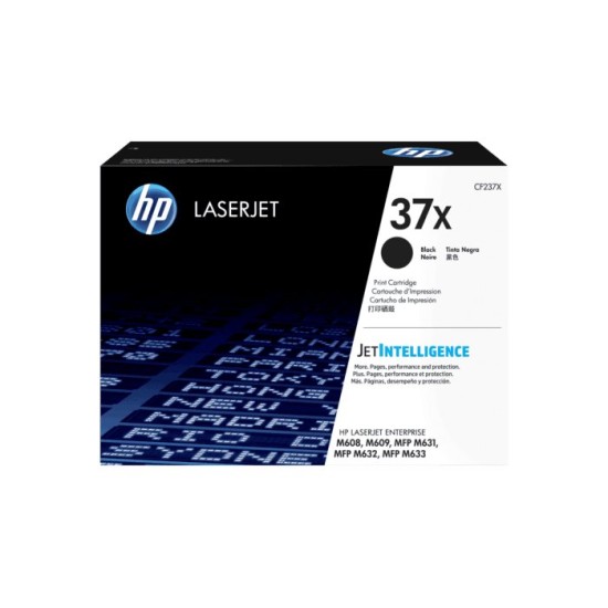 Cartucho de Tóner HP 37X - Negro - LaserJet - Original (CF237X) - CF237X