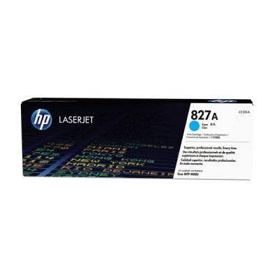Cartucho de Tóner HP 827A - Cian - LaserJet - Original (CF301A) - CF301A