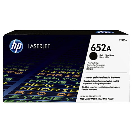 Cartucho de Tóner HP 652A - Negro - LaserJet - Original (CF320A) - CF320A