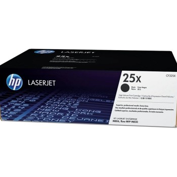 Cartucho de Tóner HP 25X Negro Original Alto Rendimiento para LaserJet Enterprise M806/M830 - Modelo CF325X