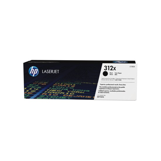 Cartucho de Tóner HP 312X - Negro - LaserJet - Original (CF380X) - CF380X