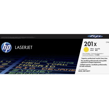 Cartucho de Tóner HP 201X Amarillo Original - Alto Rendimiento XL - Modelo CF402X