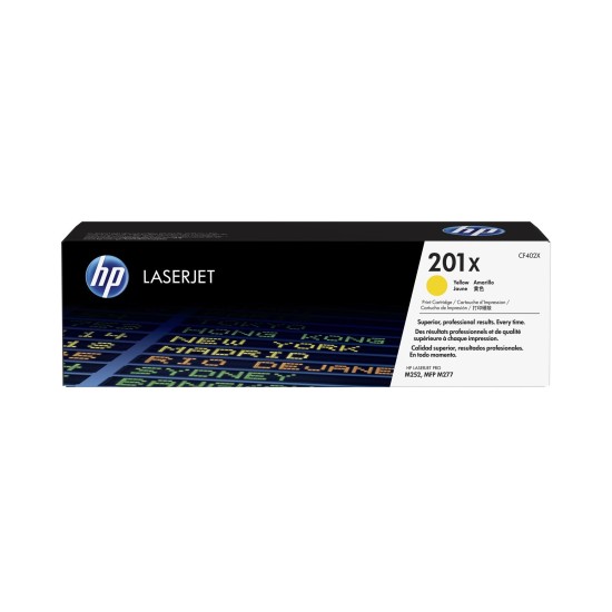 Cartucho de Tóner HP 201X - Amarillo - LaserJet - Original (CF402X) - CF402X