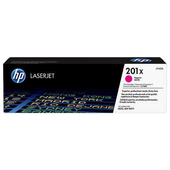 Cartucho de Tóner HP 201X - Magenta - LaserJet - Original (CF403X) - CF403X