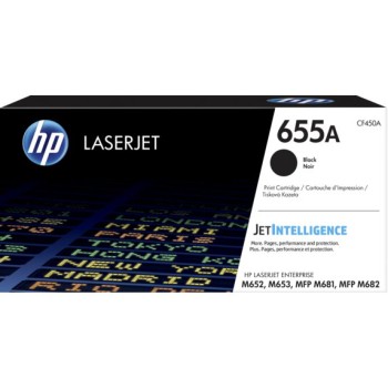 Cartucho de Tóner HP 655A - Negro - LaserJet - Original (CF450A) - CF450A