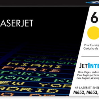 Cartucho de Tóner HP 655A Amarillo Original para LaserJet Enterprise - Modelo CF452A