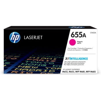 Cartucho de Tóner HP 655A - Magenta - LaserJet - Original (CF453A) - CF453A