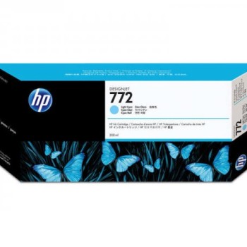 Cartucho de Tinta HP 772 Cian Claro Original - CN632A - 300 ml para DesignJet Z5200 Photo