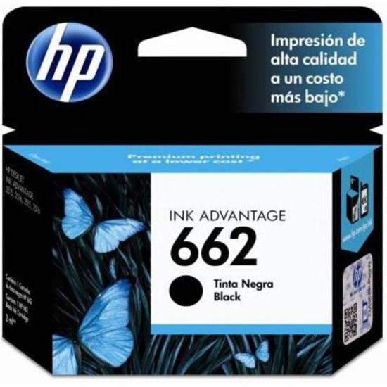 Cartucho de Tinta HP 662 - Negra - Original - (CZ103AL) - CZ103AL