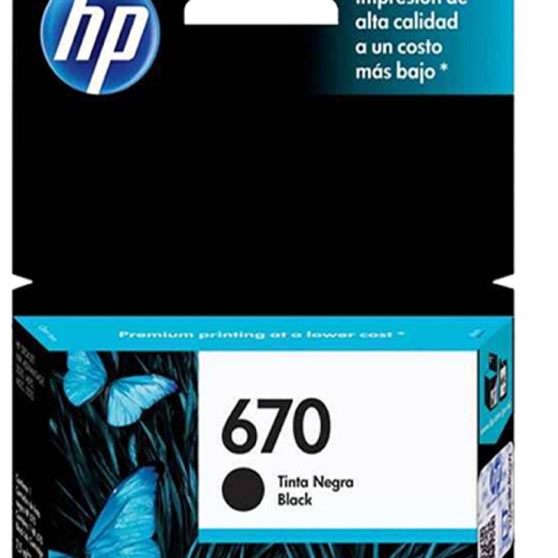 Cartucho de Tinta HP 670 - Negra - Original - (CZ113AL) - CZ113AL