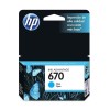 Cartucho de Tinta HP 670 - Cian - Original - (CZ114AL) - CZ114AL