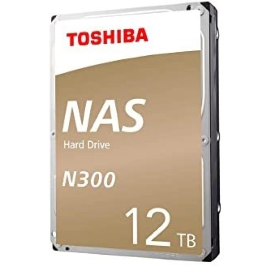 Disco Duro Interno Toshiba N300 - 3.5" - 12TB - SATA - 7200 RPM - HDWG21CXZSTA