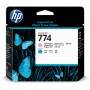 Cabezal de Impresión HP 774 - Magenta Claro - Cian - Original - (P2V98A) - P2V98A
