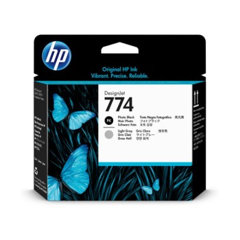 Cabezal de Impresión HP 774 Original Negro y Gris Claro - Modelo P2W00A
