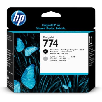 Cabezal de Impresión HP 774 Original Negro y Gris Claro - Modelo P2W00A