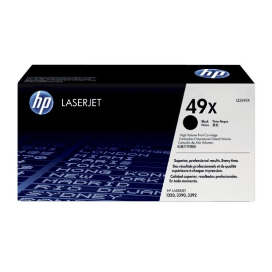 Cartucho de Tóner HP 49X - Negro - LaserJet - Original (Q5949X) - Q5949X