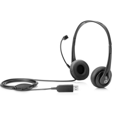 Diadema HP Headset V2 -  111 dB - USB - Micrófono Incluido - Negro - T1A67AA