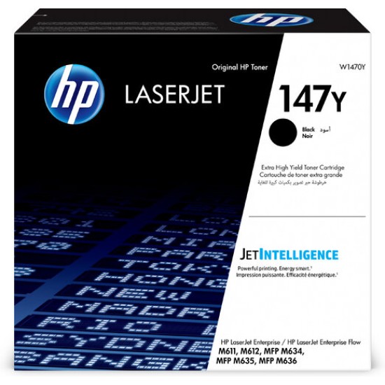 Cartucho de Tóner HP 147Y - Negro - LaserJet - Original (W1470Y) - W1470Y