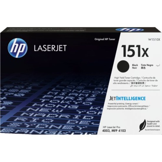 Cartucho de Tóner HP 151X - Negro - LaserJet - W1510X