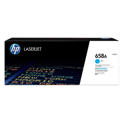 Cartucho de Tóner HP 658A - Cian - LaserJet - Original (W2001A) - W2001A Cartucho de Tóner HP 658A - Cian - LaserJet - Original (W2001A) - W2001A
