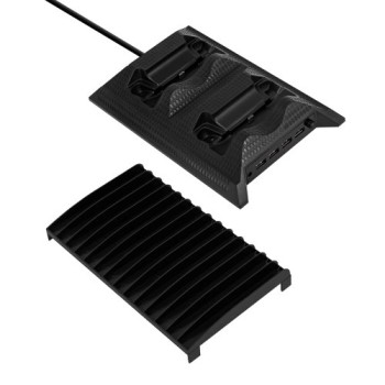 Base Enfriadora IMMORTAL GAMING IMGTXB - Cargador Dual para Controles - 14 Espacios para Juegos - 4x USB - Para Xbox One Slim - IMGTXB