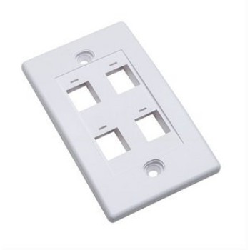 Tapa para Caja Intellinet - 4 Salidas - Blanco - 163316