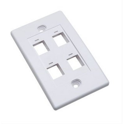 Tapa para Caja Intellinet - 4 Salidas - Blanco - 163316 Tapa para Caja Intellinet - 4 Salidas - Blanco - 163316