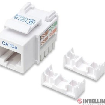 Conector RJ-45 Intellinet Cat5e Blanco Plano Modelo 210355 Conector RJ-45 Intellinet Cat5e Blanco Plano Modelo 210355