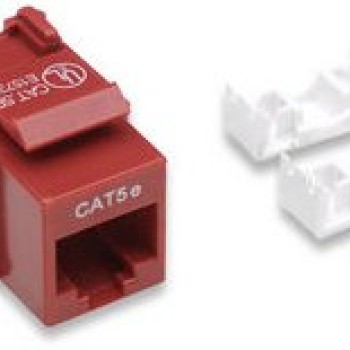 Jack de Red Intellinet Cat5e RJ-45 Color Rojo Modelo 210478