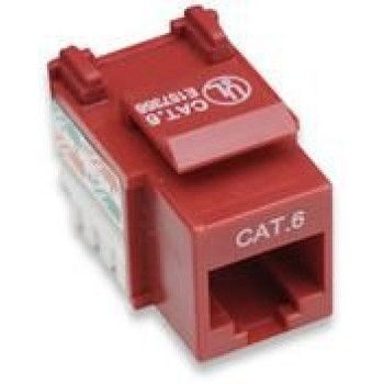 Jack Intellinet - Cat6 - RJ-45 - Rojo - 210614