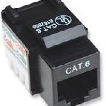 Conector RJ-45 Intellinet Cat6 Negro para Cable de Red Plano Modelo 210720