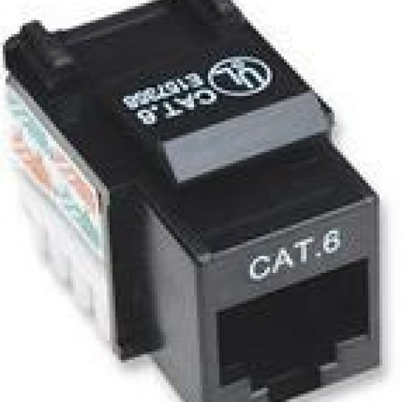 Jack Intellinet - Cat6 - RJ-45 - Negro - 210720