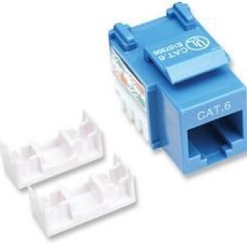 Jack de Red Intellinet Cat6 RJ-45 Azul Modelo 210737