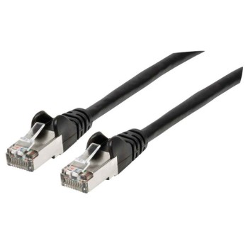 Cable de Red Intellinet Cat6a RJ-45 30cm Negro Modelo 313834