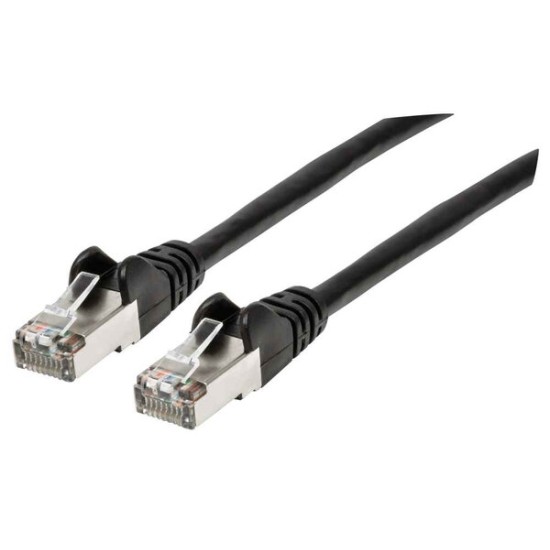 Cable de Red Intellinet - Cat6a - RJ-45 - 30cm - Negro - 313834