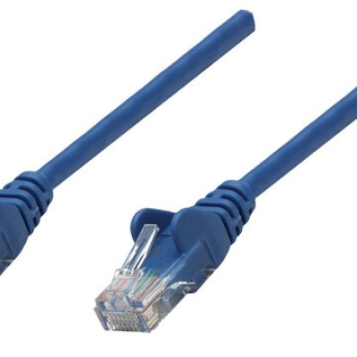 Cable de Red Intellinet - Cat6a - RJ-45 - 30cm - Azul - 315982