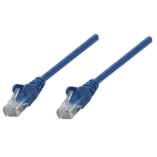 Cable de Red Intellinet - Cat6a - RJ-45 - 30cm - Azul - 315982