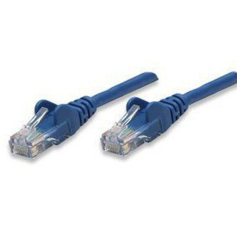 Cable de Red Intellinet - Cat5e - RJ-45 - 45cm - Azul - 318129