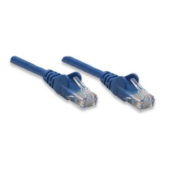 Cable de Red Intellinet - Cat5e - RJ-45 - 1M - Azul - 318938