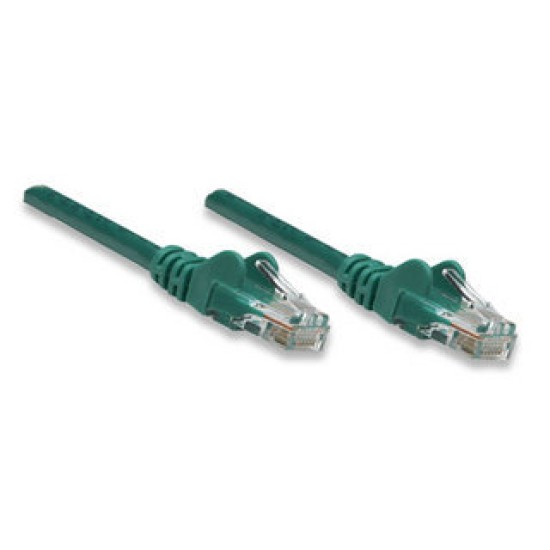 Cable de Red Intellinet - Cat5e - RJ-45 - 1M - Verde - 318945