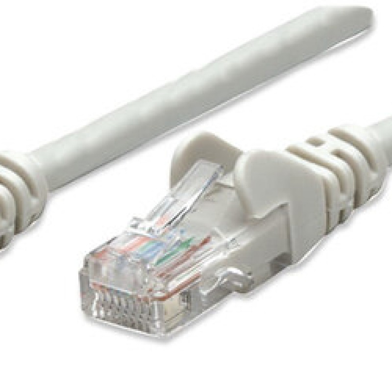 Cable de Red Intellinet - Cat5e - RJ-45 - 5M - Gris - 319812