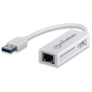 Adaptador de Tarjeta de Red Manhattan - USB 2.0 a Red RJ45 - 506731