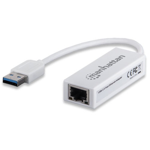 Adaptador de Red Manhattan USB 2.0 a Ethernet RJ45 - 506731