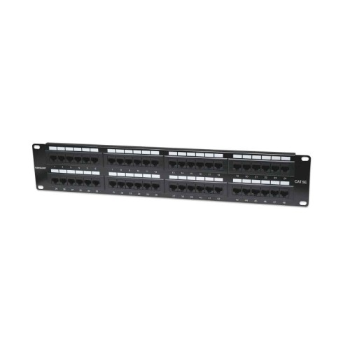 Panel de Parcheo Intellinet Cat5e 48 Puertos para Redes Gigabit Ethernet Modelo 513579