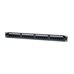 Panel de Parcheo Intellinet Cat6 24 Puertos para Redes Gigabit Ethernet Modelo 520959
