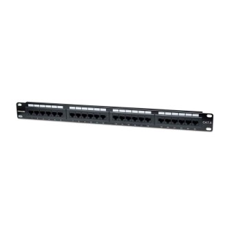 Panel de Parcheo Intellinet Cat6 24 Puertos para Redes Gigabit Ethernet Modelo 520959