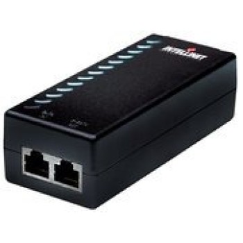 Inyector Intellinet - 2x RJ-45 - PoE - Fast Ethernet - 52V - 15.4W - 524179