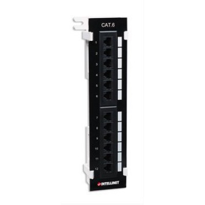 Panel de Parcheo Intellinet - Cat6 - 12 Puertos - 560269