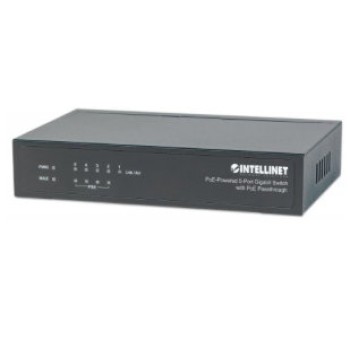 Switch Intellinet - 5 Puertos - Gigabit - PoE - No Gestionado - 561082