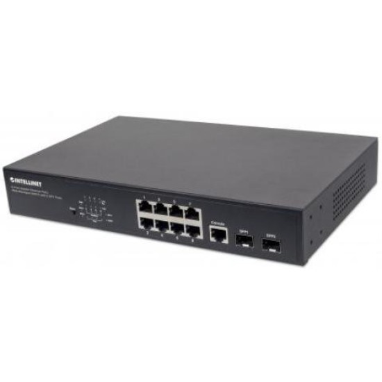 Switch Intellinet 561167 - 8 Puertos - Gigabit - 2 SFP - Administrable - 561167